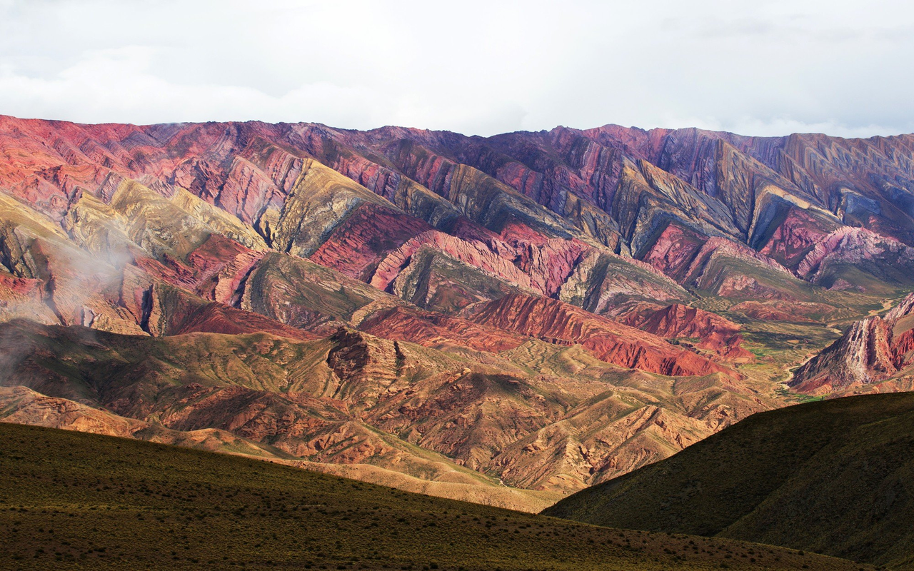 Humahuaca con Hornocal desde Jujuy